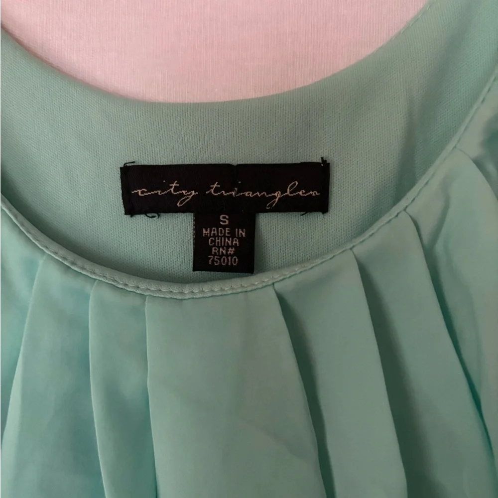 Mint Green Ruffle Dress - Picture 3 of 7